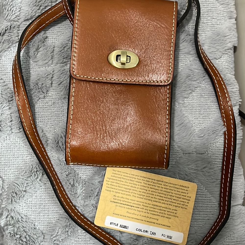 New Patricia Nash leather crossbody purse